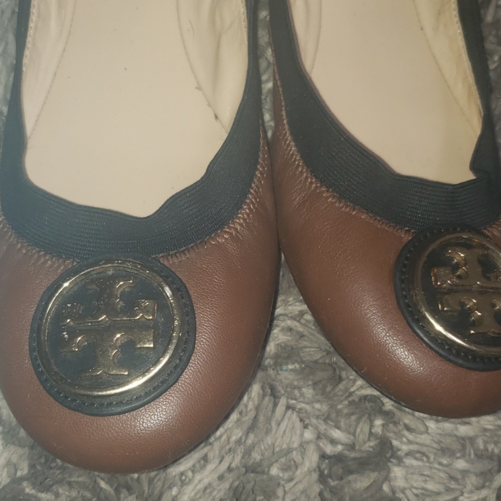 Tory burch  brown ballet flats